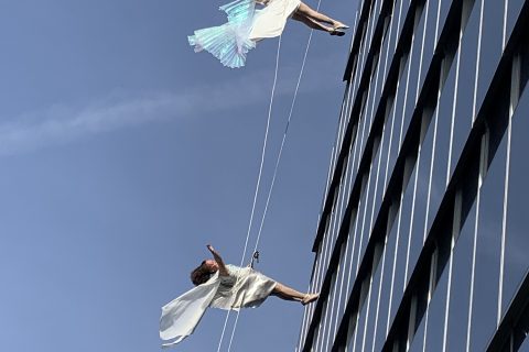 Sky dancers wow first crowds at Hudson Yards sky deck