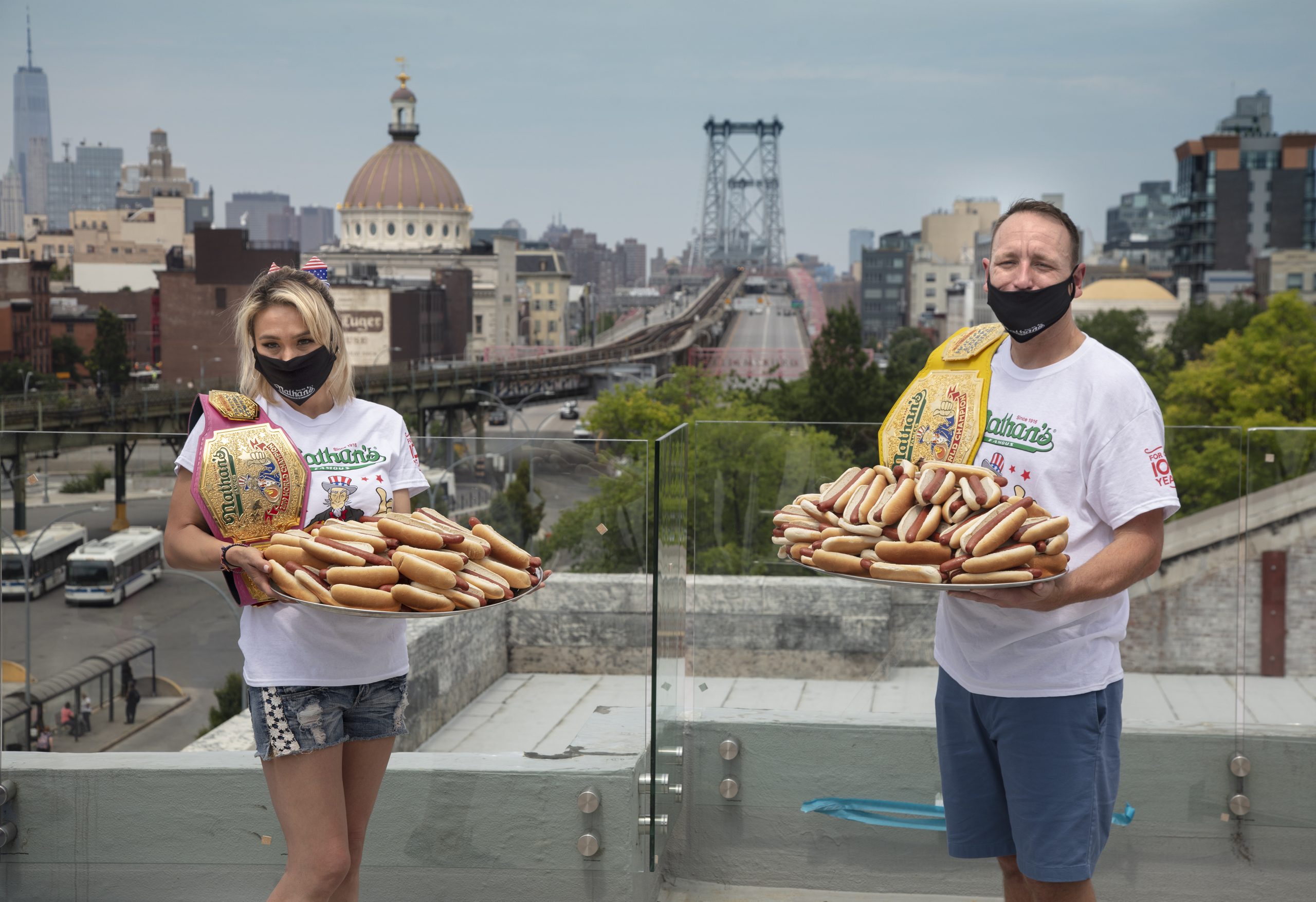 Hot Dog champs get taste of luxury living