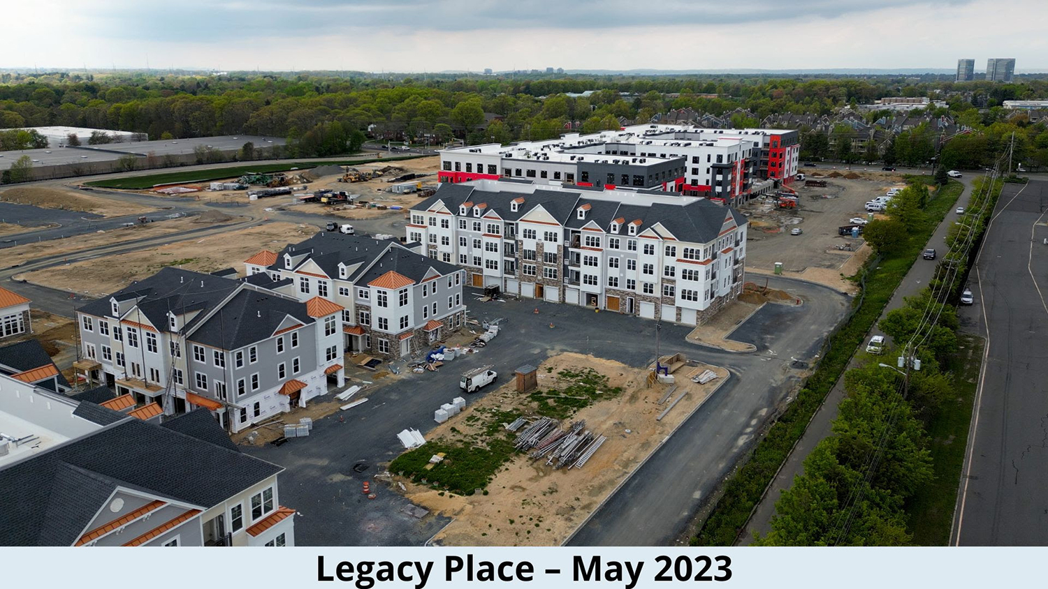 Four Buildings Under Roof at Legacy Place in East Brunswick, N.J.